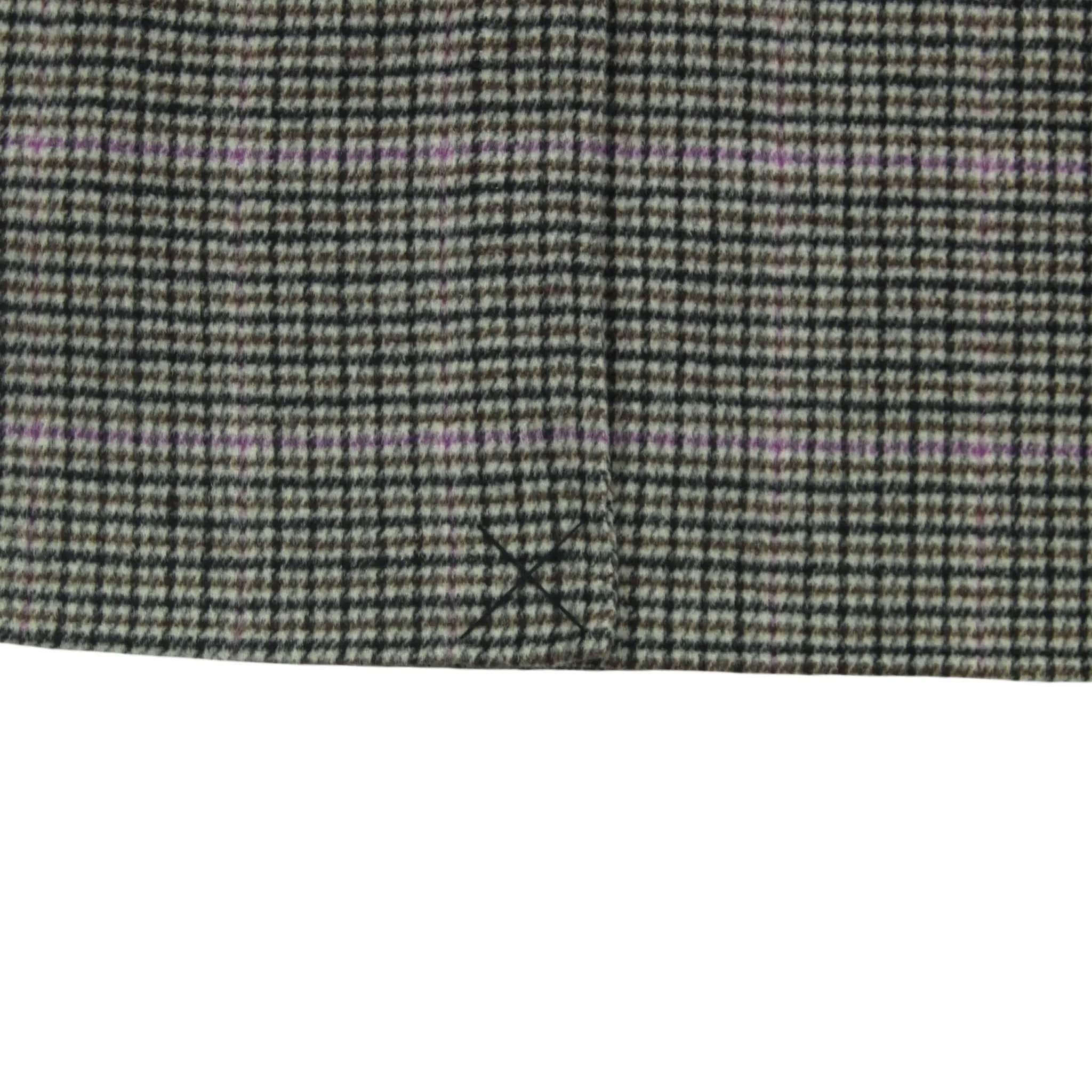 Brown Check Long Coat by Hush