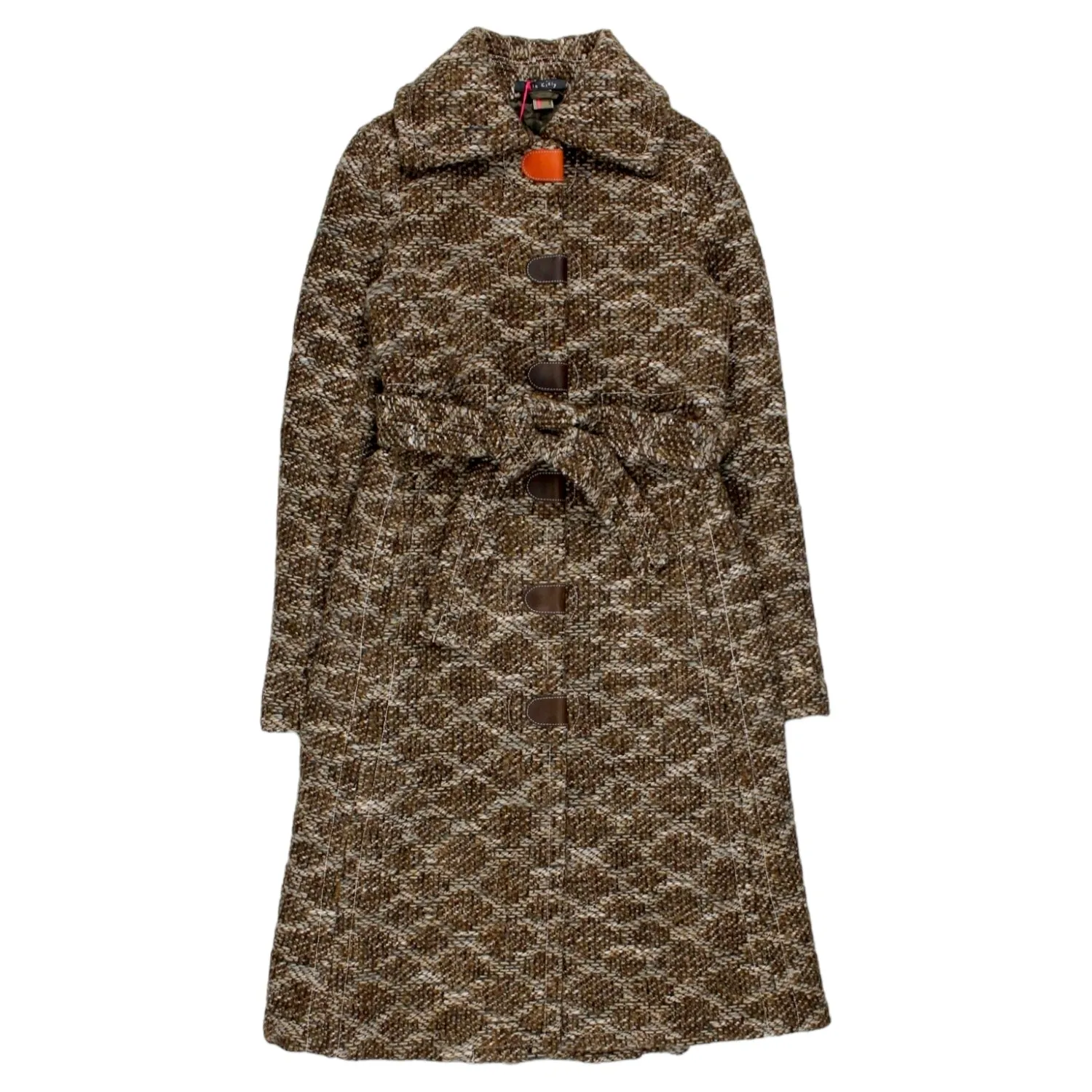 Brown Cream Tweed Orla Kiely Coat