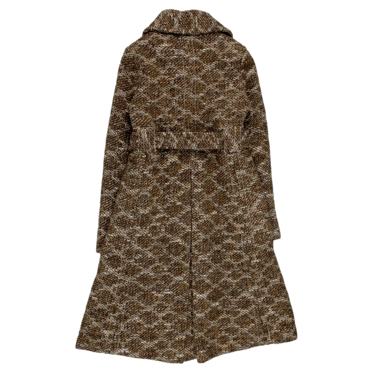 Brown Cream Tweed Orla Kiely Coat