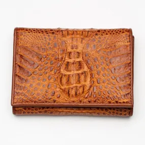 Brown Crocodile Skin Womens Wallets