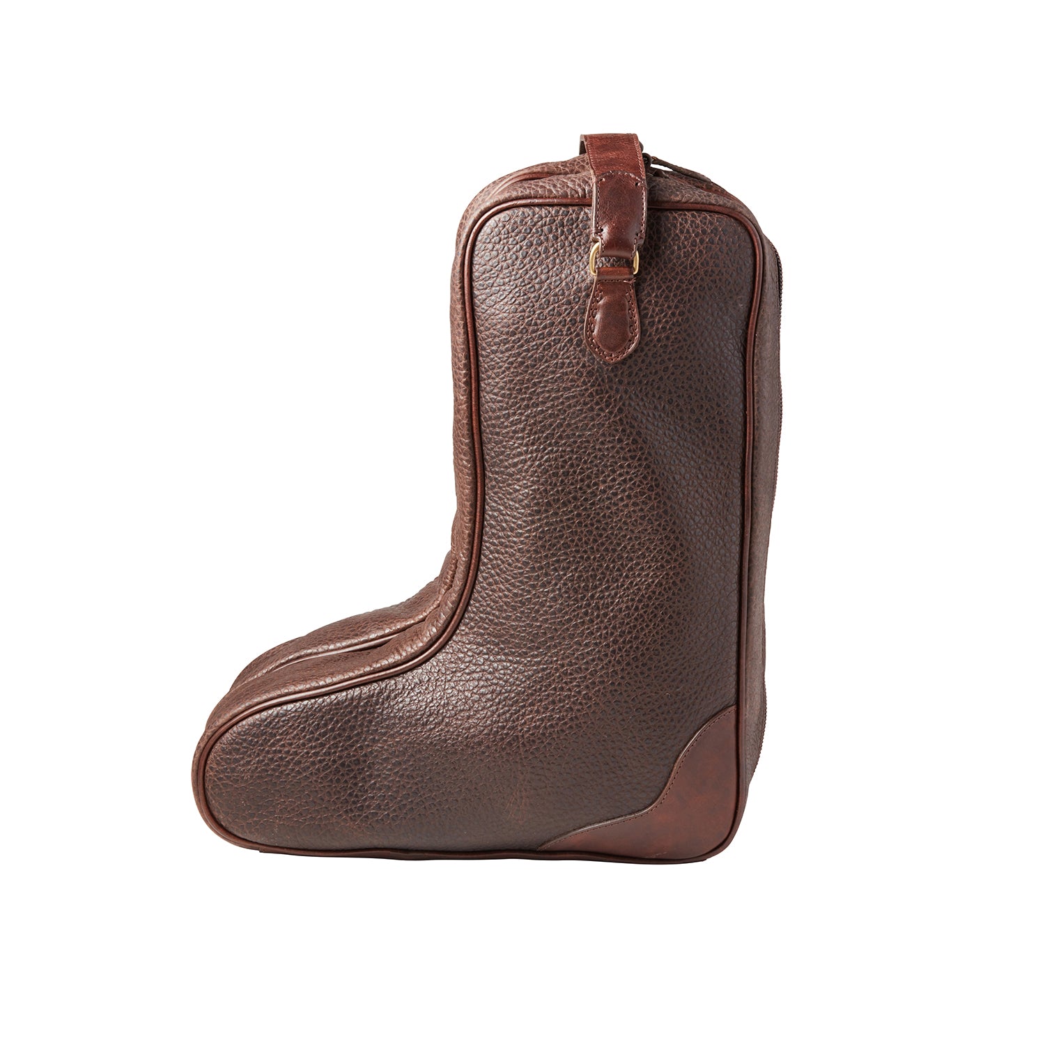 Brown Leather Boot Bag