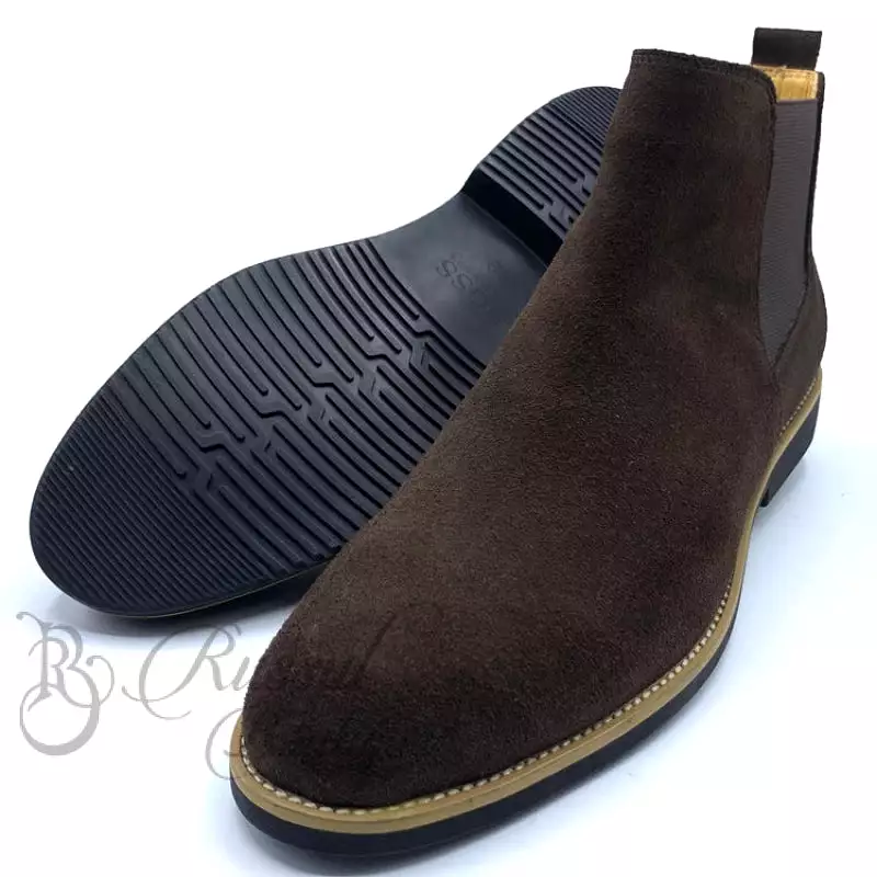 Brown Suede Chelsea boots