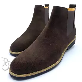 Brown Suede Chelsea boots