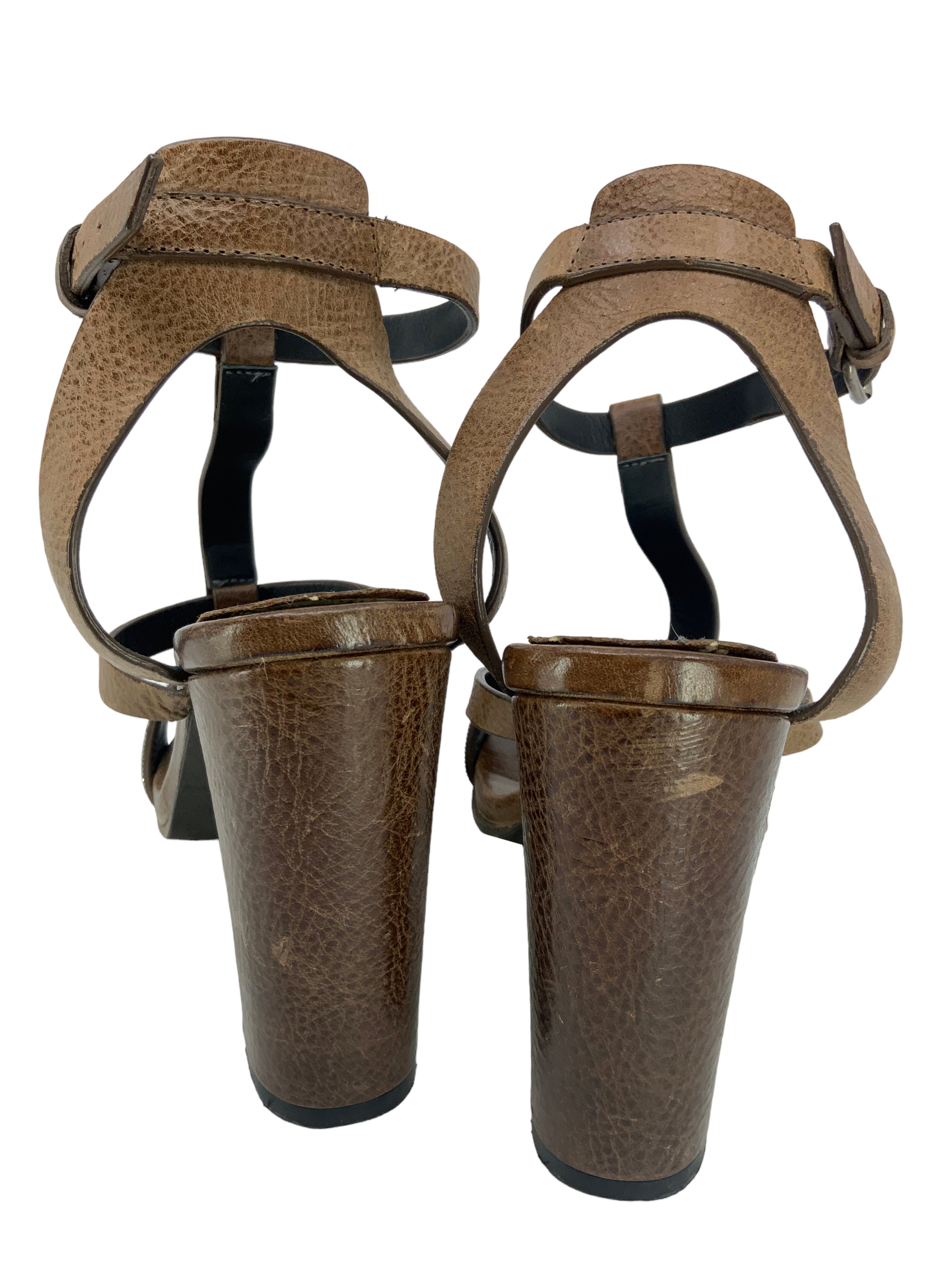 Brunello Cucinelli Monili T-Strap Sandals Size 8