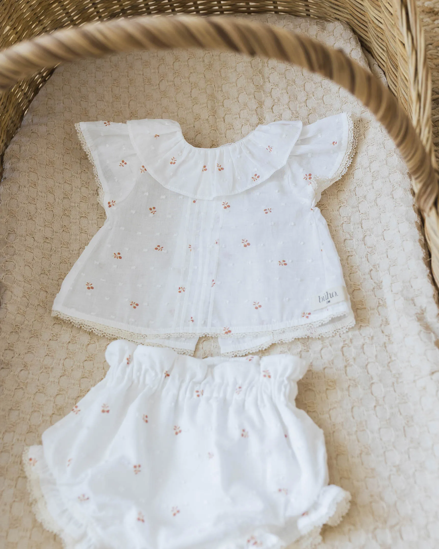 Cherry Blouse & Culotte Set for Buho Baby