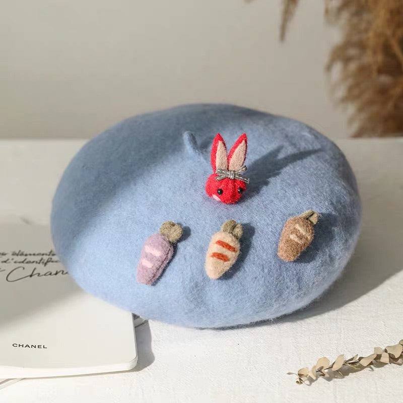 Bunny and Carrot Beret BY11285 - Shop Now