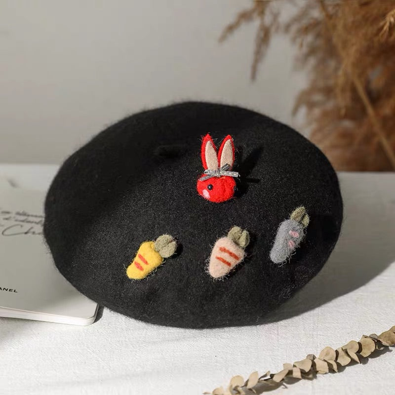 Bunny and Carrot Beret BY11285 - Shop Now