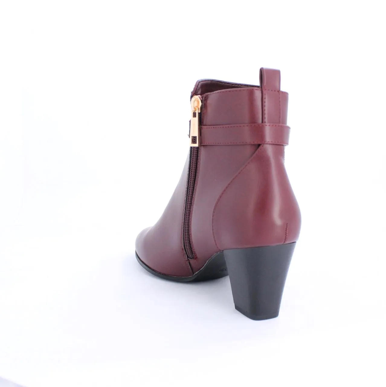 Burgundy LEONA Ankle Boot