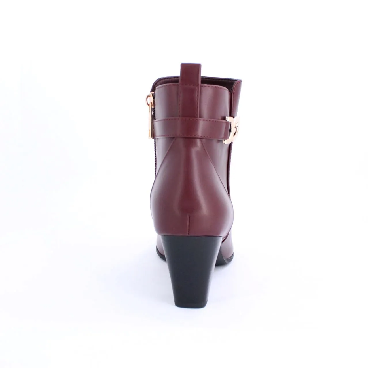 Burgundy LEONA Ankle Boot