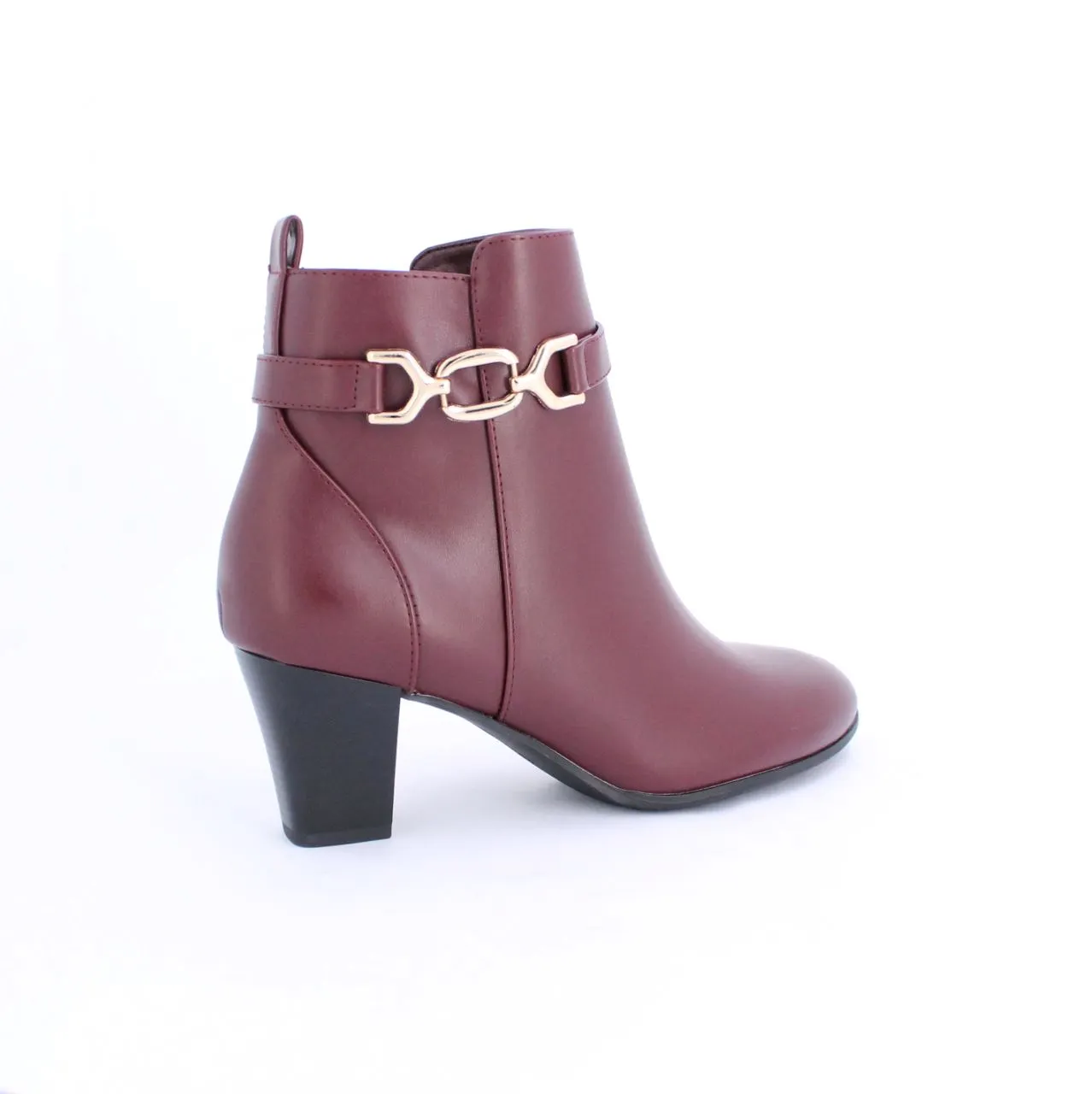 Burgundy LEONA Ankle Boot