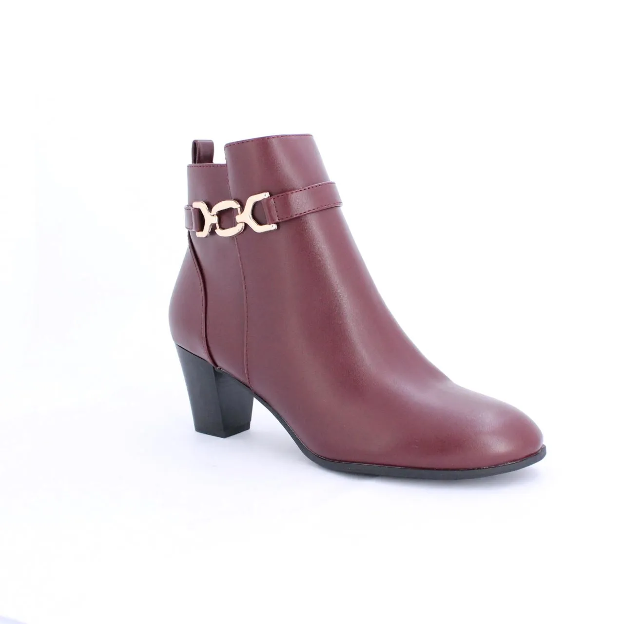 Burgundy LEONA Ankle Boot