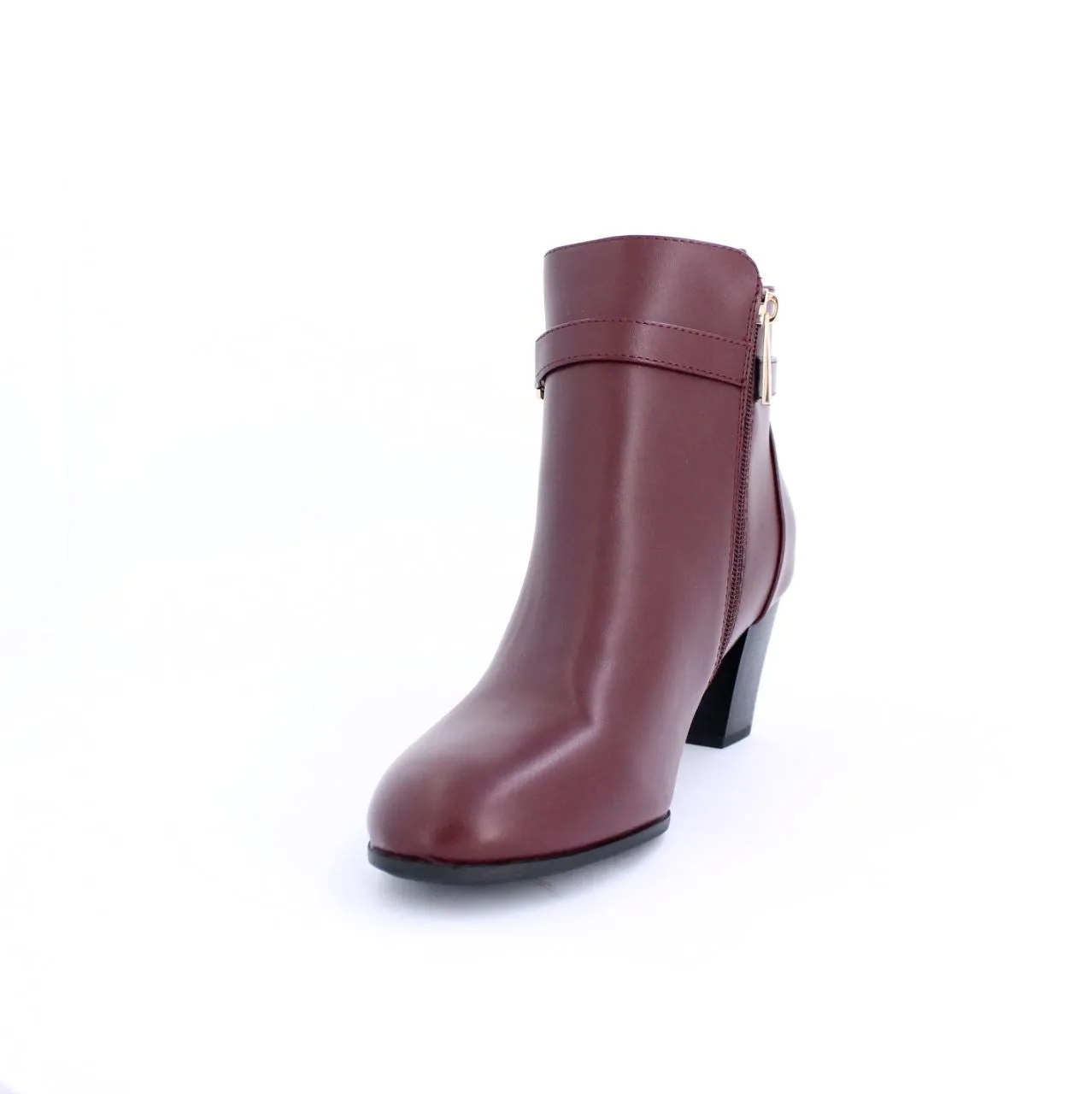 Burgundy LEONA Ankle Boot