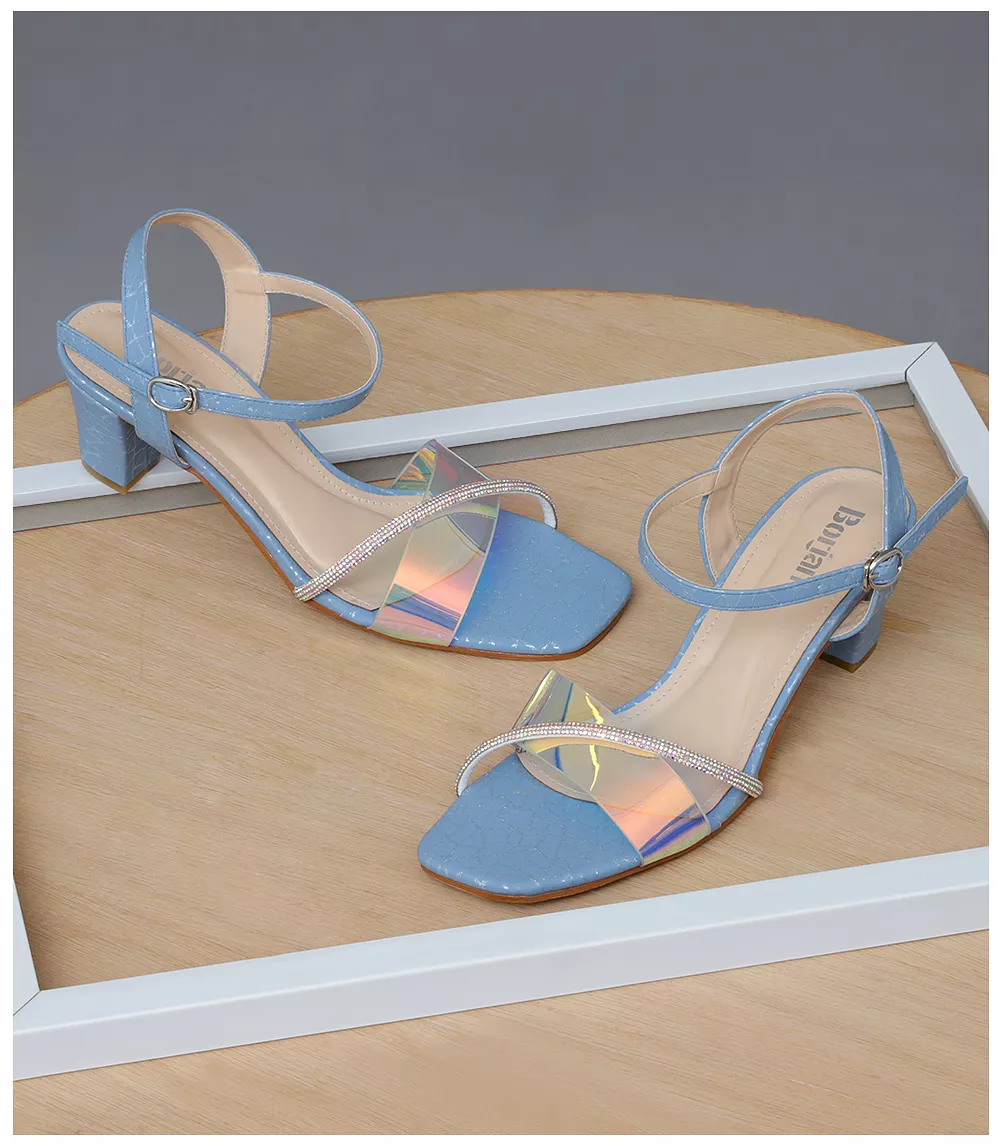 BW8124 Blue Women Formal Sandal Heels