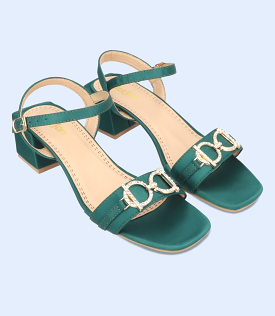 BW9357 Dark Green Women's Sandal Heels