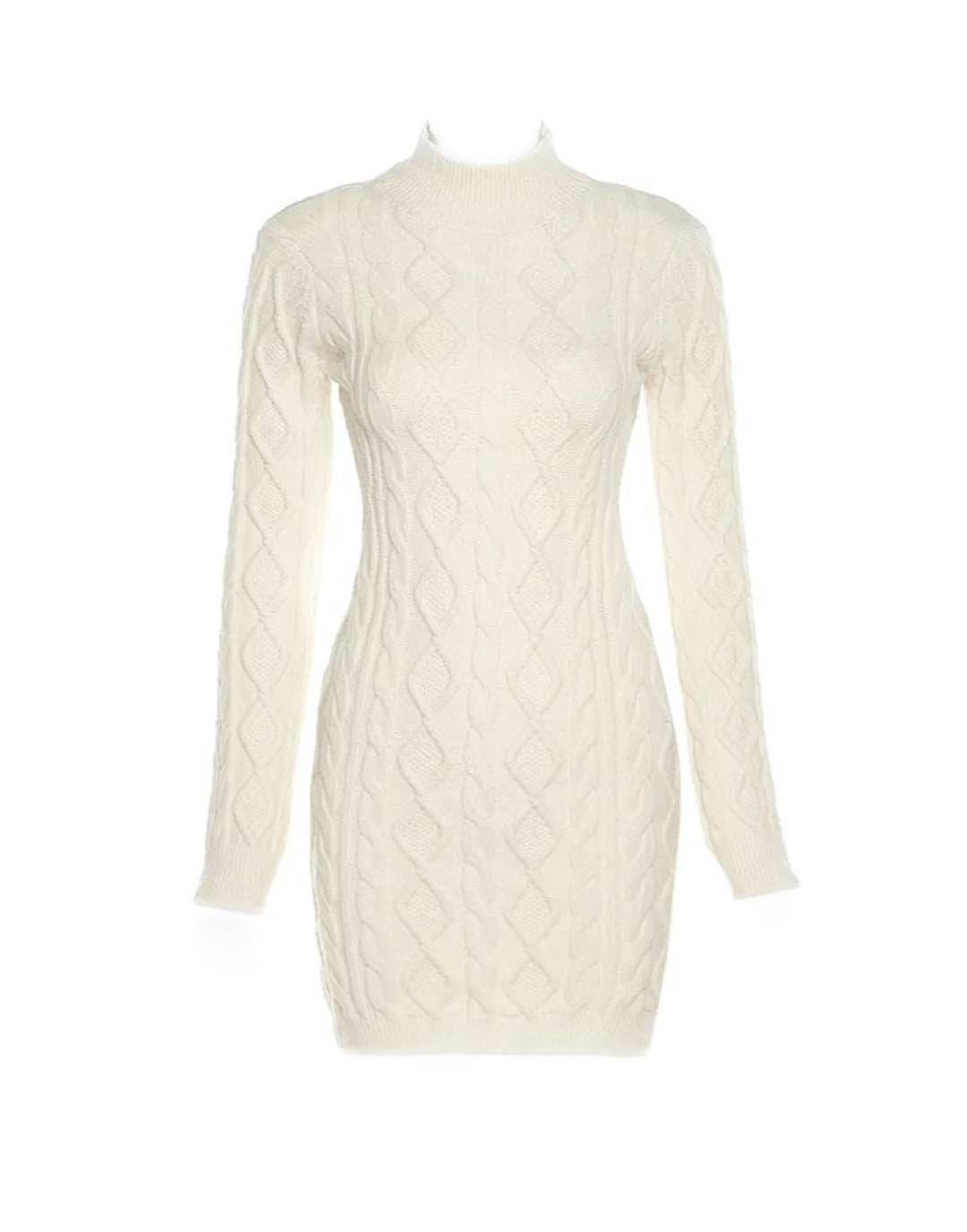 Cable Knit Dress without Back.