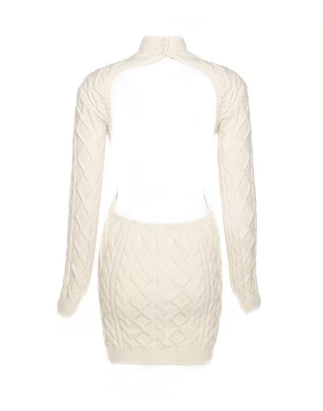 Cable Knit Dress without Back.