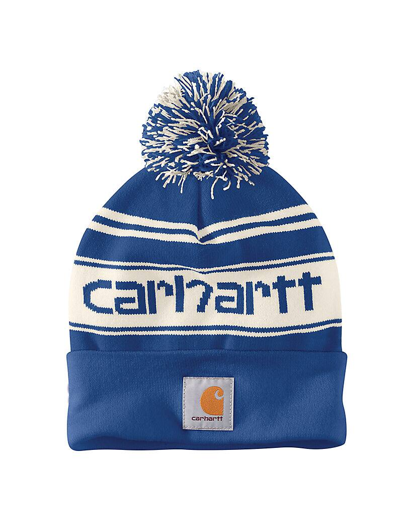 Carhartt Knit Pom-Pom Logo Beanie - Shop Now!