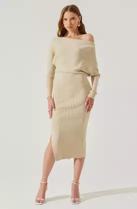 Caris Off Shoulder Sweater Dress