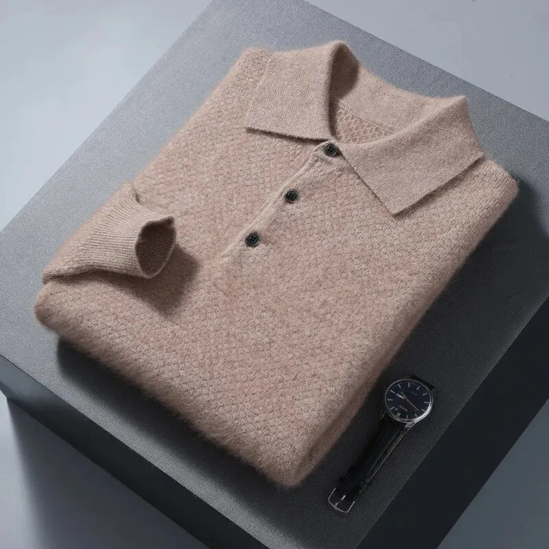 Cashmere Polo-Collar Sweater by Vinthentic