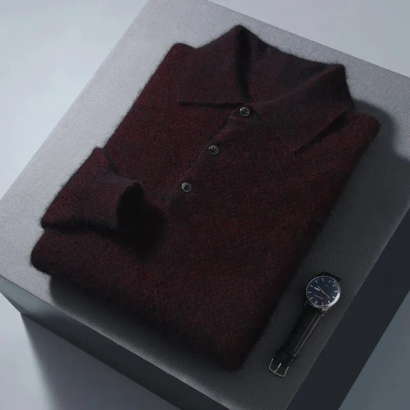 Cashmere Polo-Collar Sweater by Vinthentic