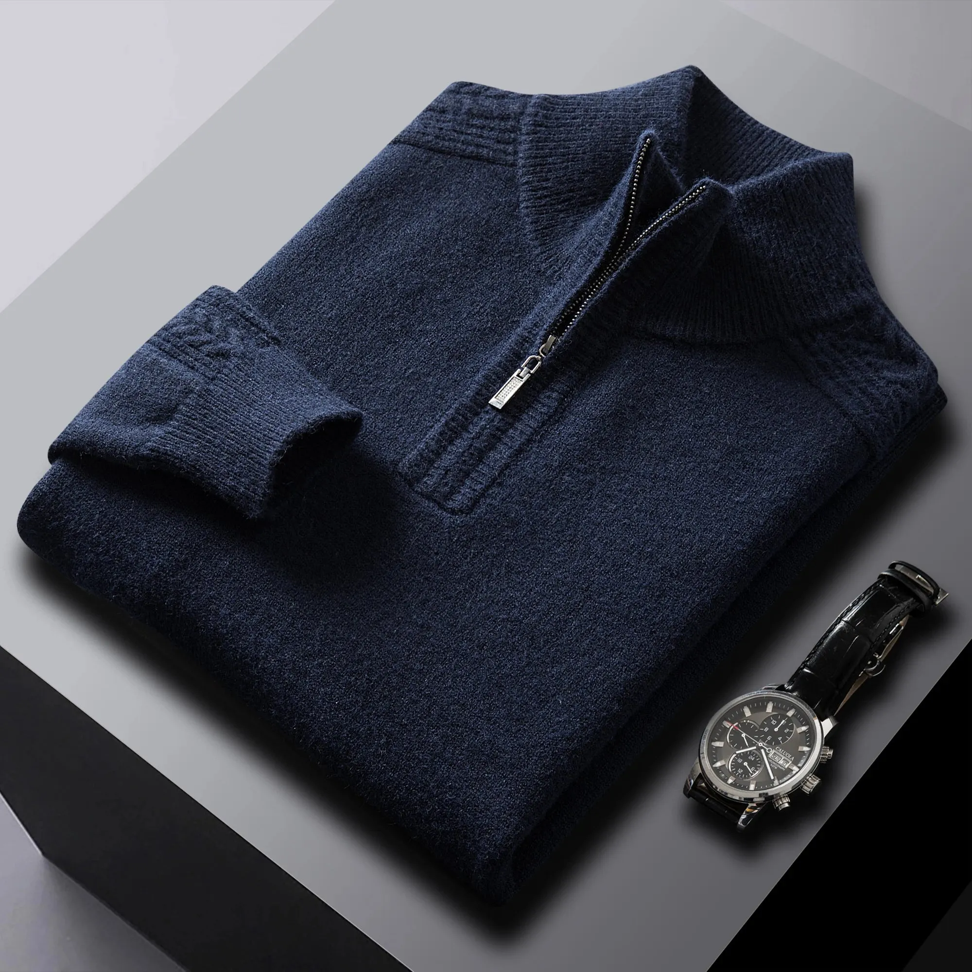 Cashmere Zipper-collar Sweater by Filippo Lippi