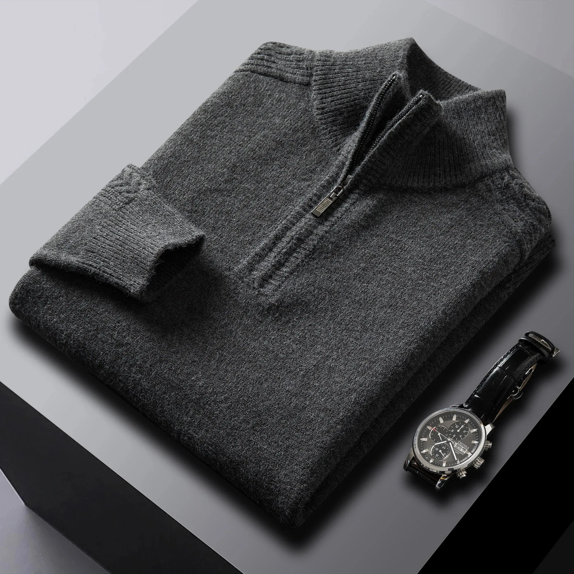 Cashmere Zipper-collar Sweater by Filippo Lippi