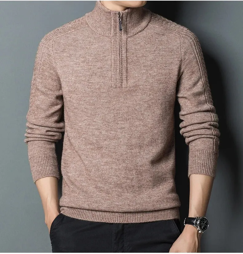 Cashmere Zipper-collar Sweater by Filippo Lippi