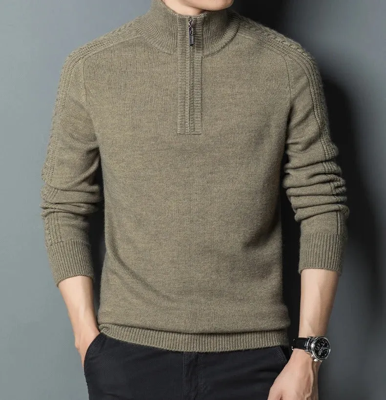 Cashmere Zipper-collar Sweater by Filippo Lippi