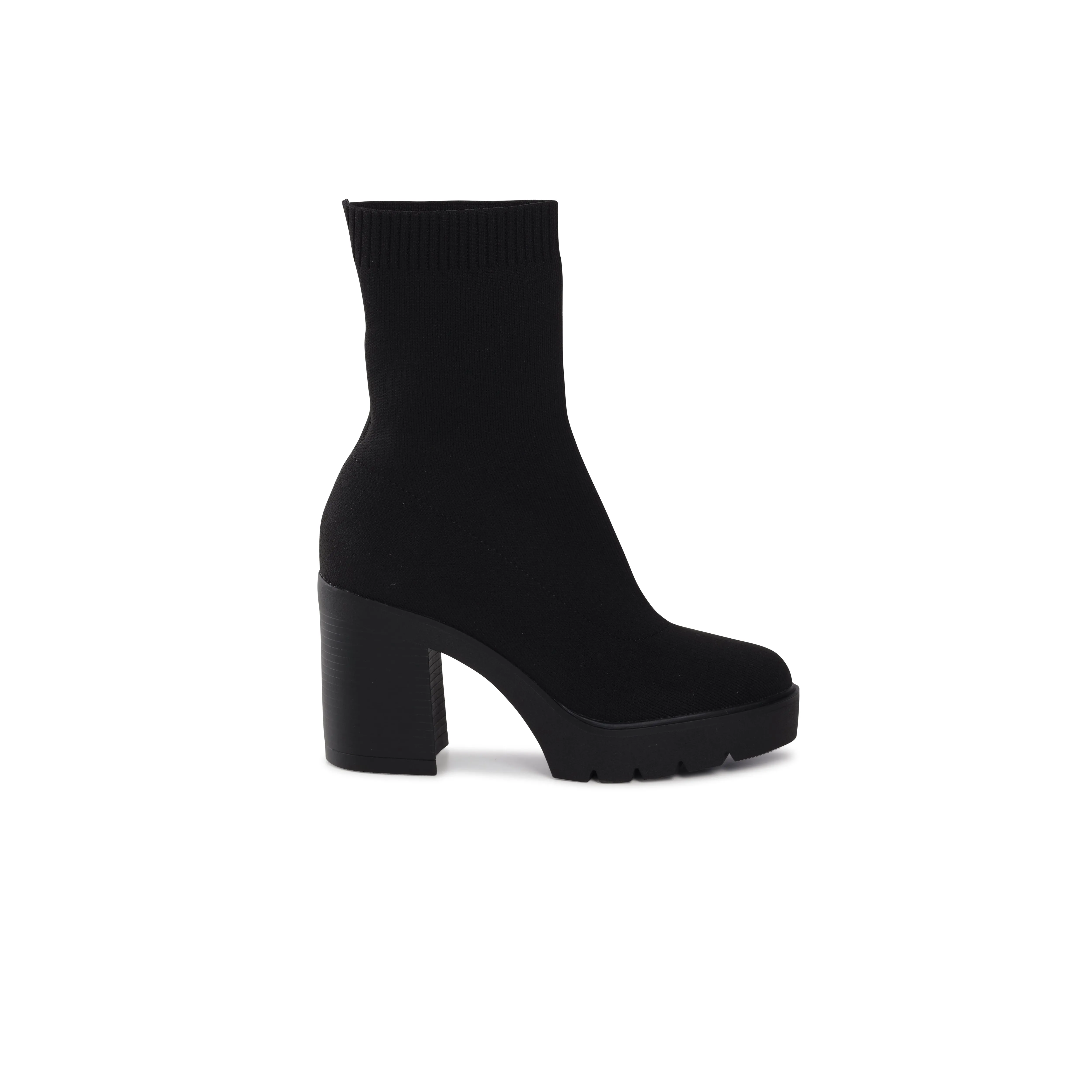 CELESTE BLACK SOCK BOOT