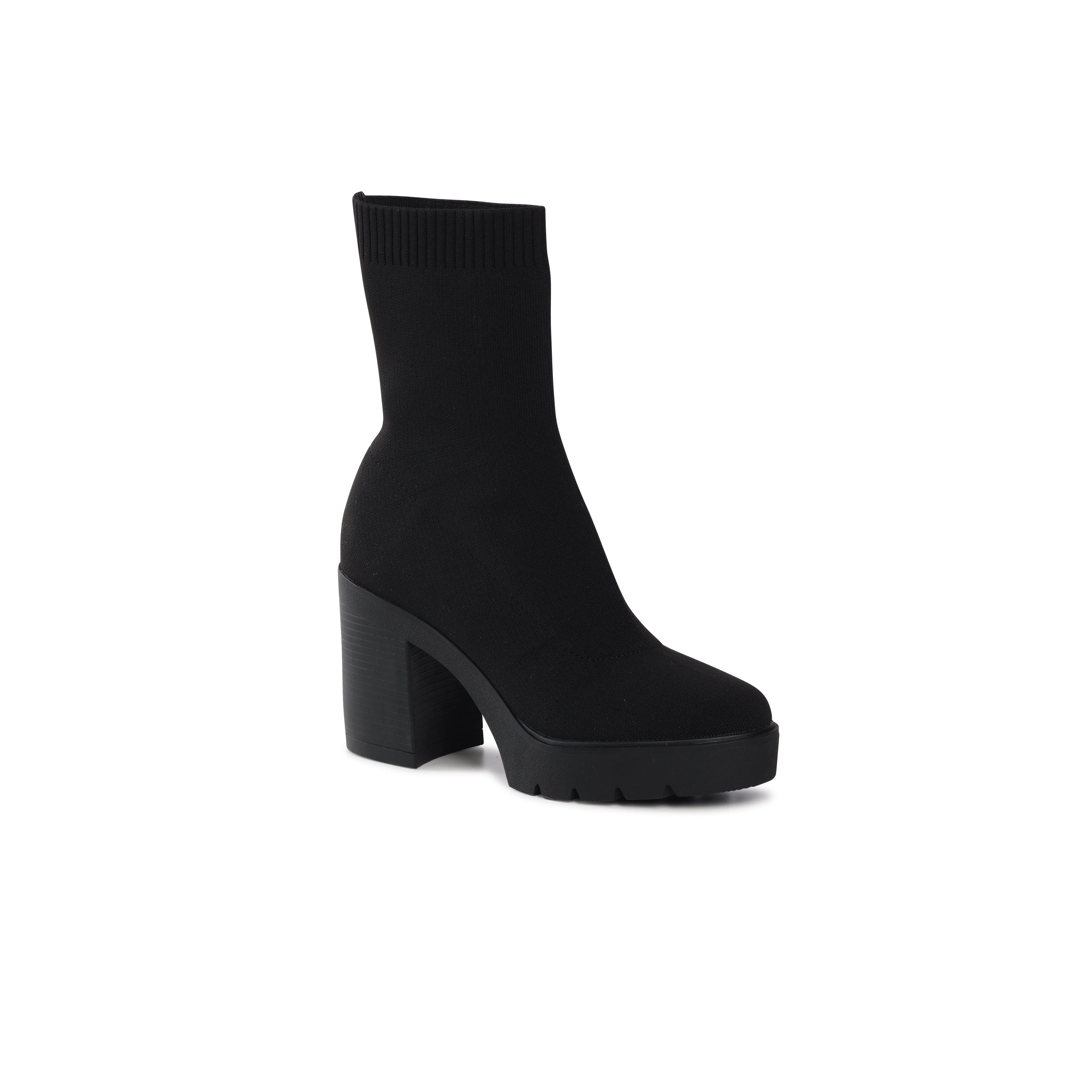 CELESTE BLACK SOCK BOOT