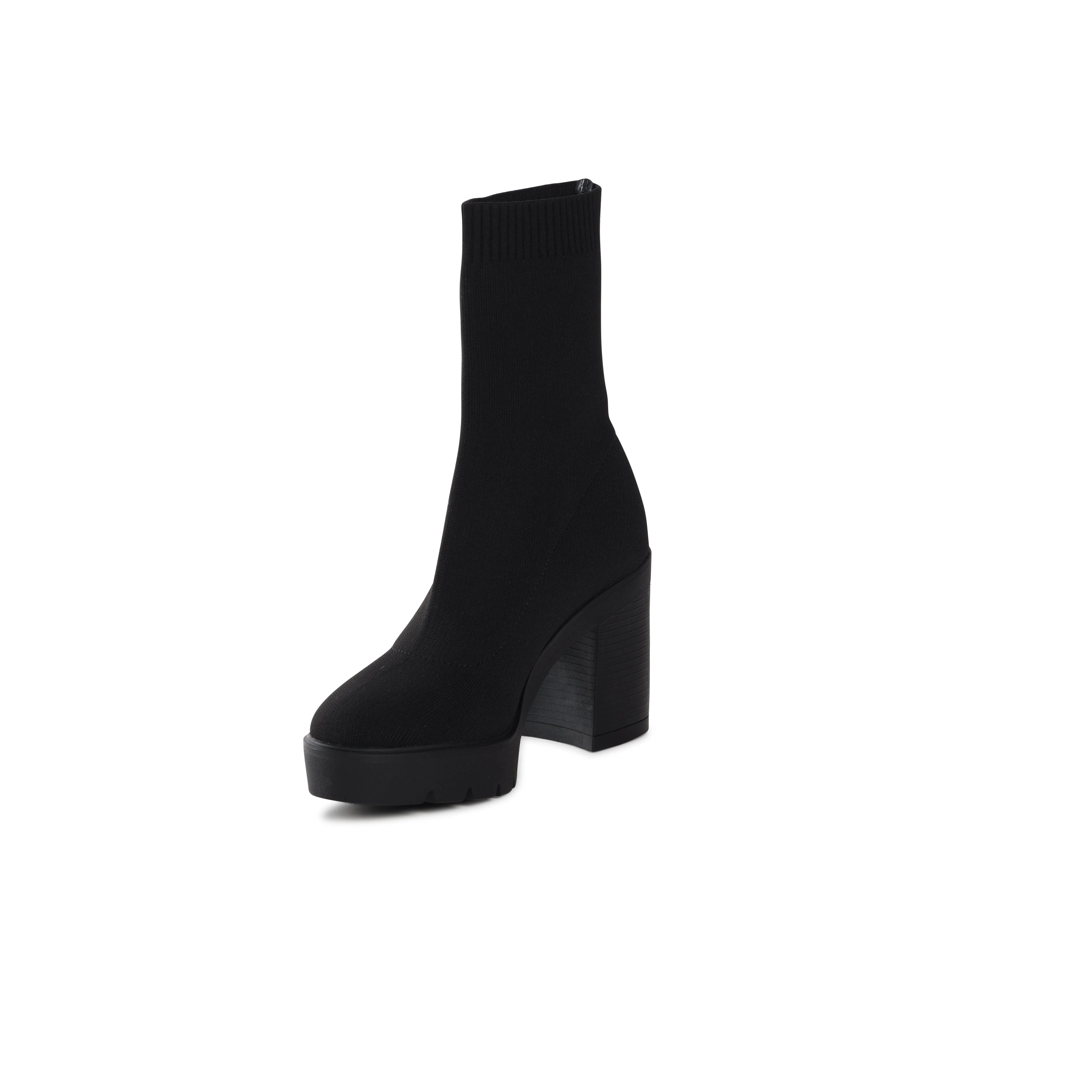 CELESTE BLACK SOCK BOOT