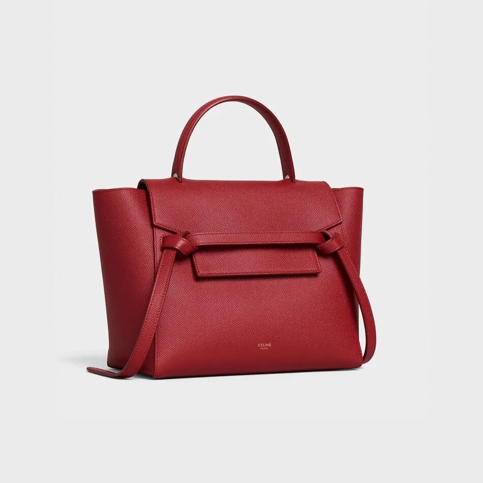 Celine Ruby Grained Calfskin Micro Belt Bag