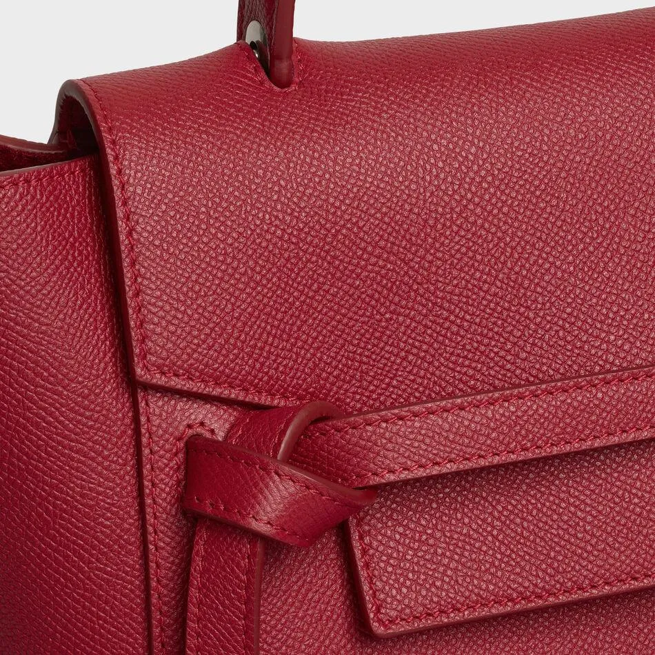 Celine Ruby Grained Calfskin Micro Belt Bag