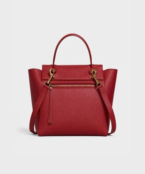 Celine Ruby Grained Calfskin Micro Belt Bag