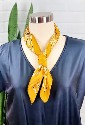 Charlee Gold Bandana Scarf