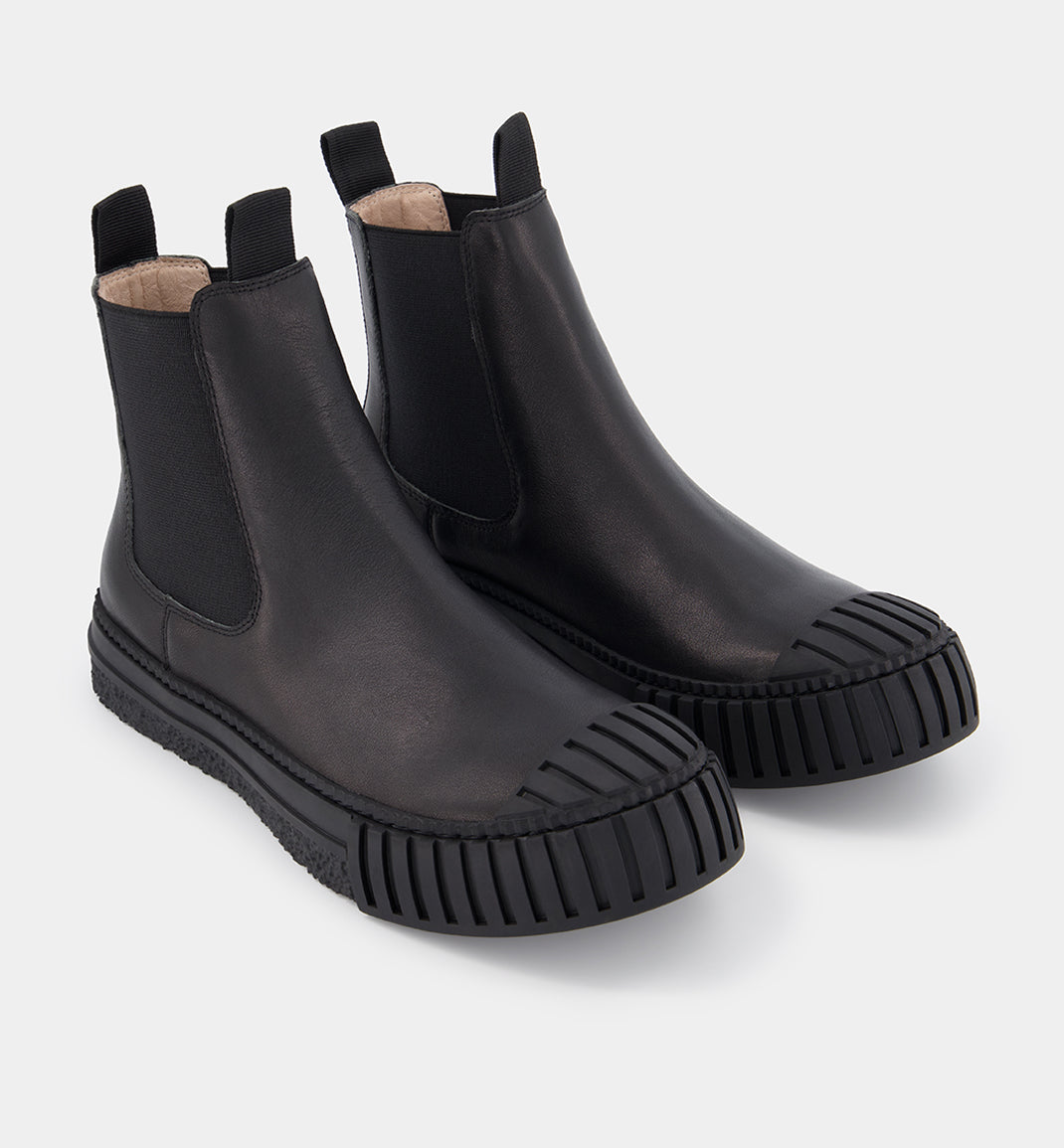 Chelsea Boots | Black Leather | Black Outsole | Shop Now