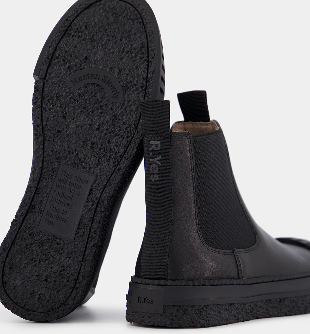 Chelsea Boots | Black Leather | Black Outsole | Shop Now