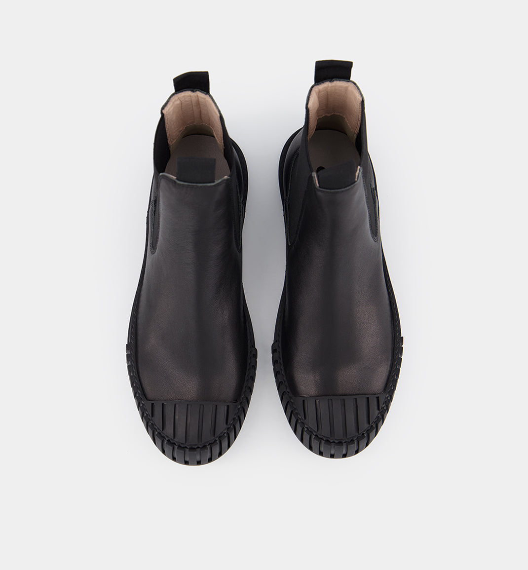 Chelsea Boots | Black Leather | Black Outsole | Shop Now