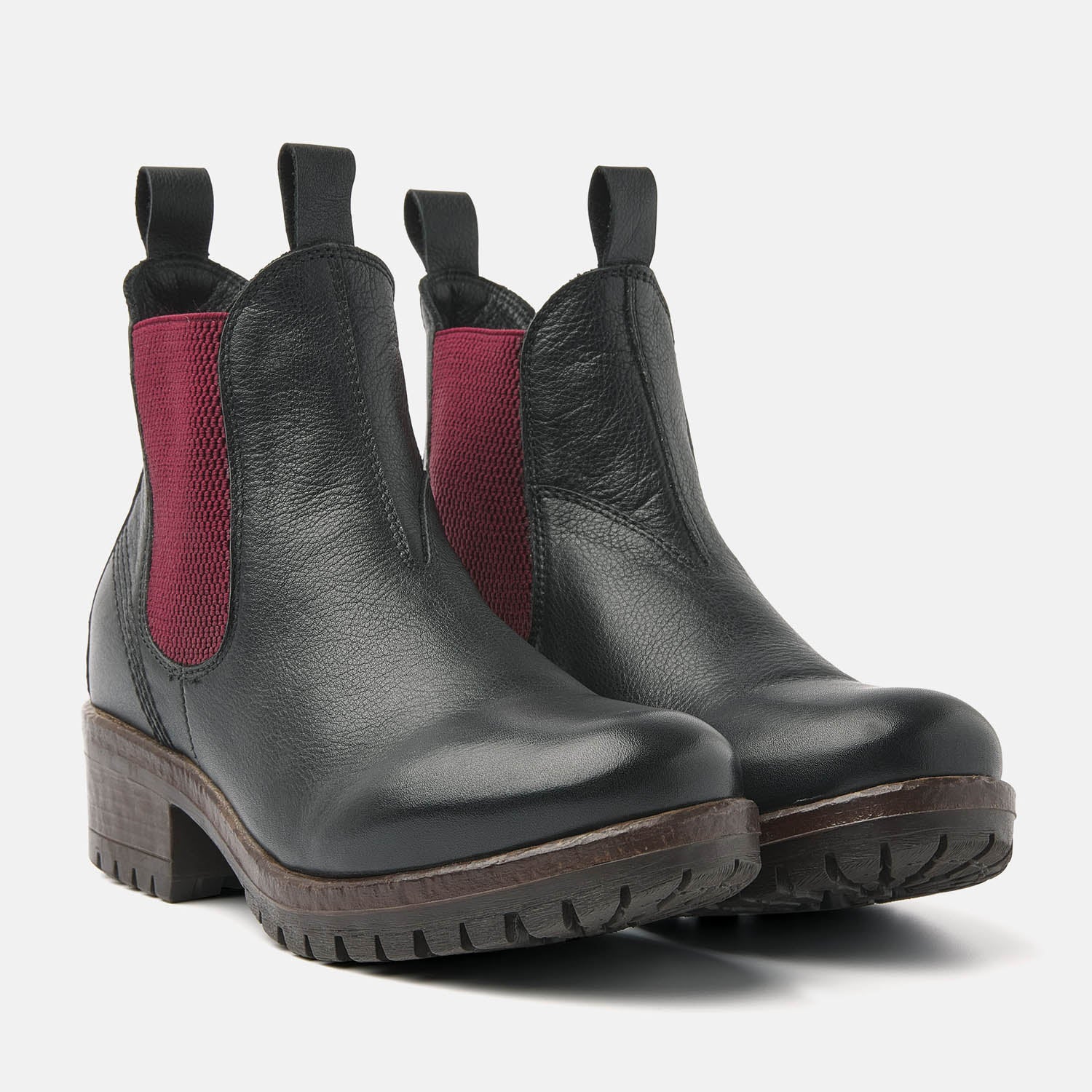 Chelsea Boots Black-Red