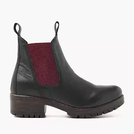 Chelsea Boots Black-Red