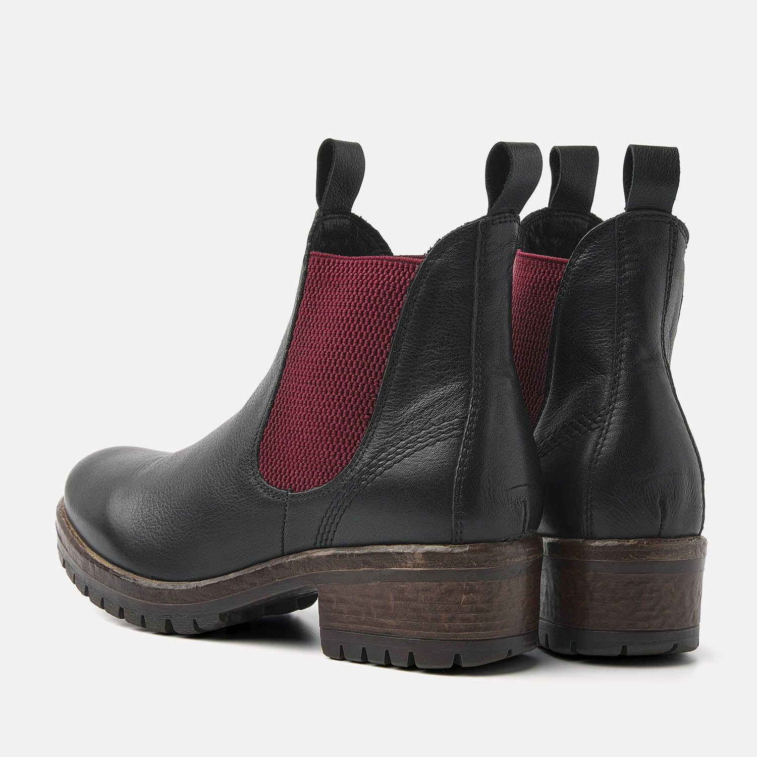 Chelsea Boots Black-Red