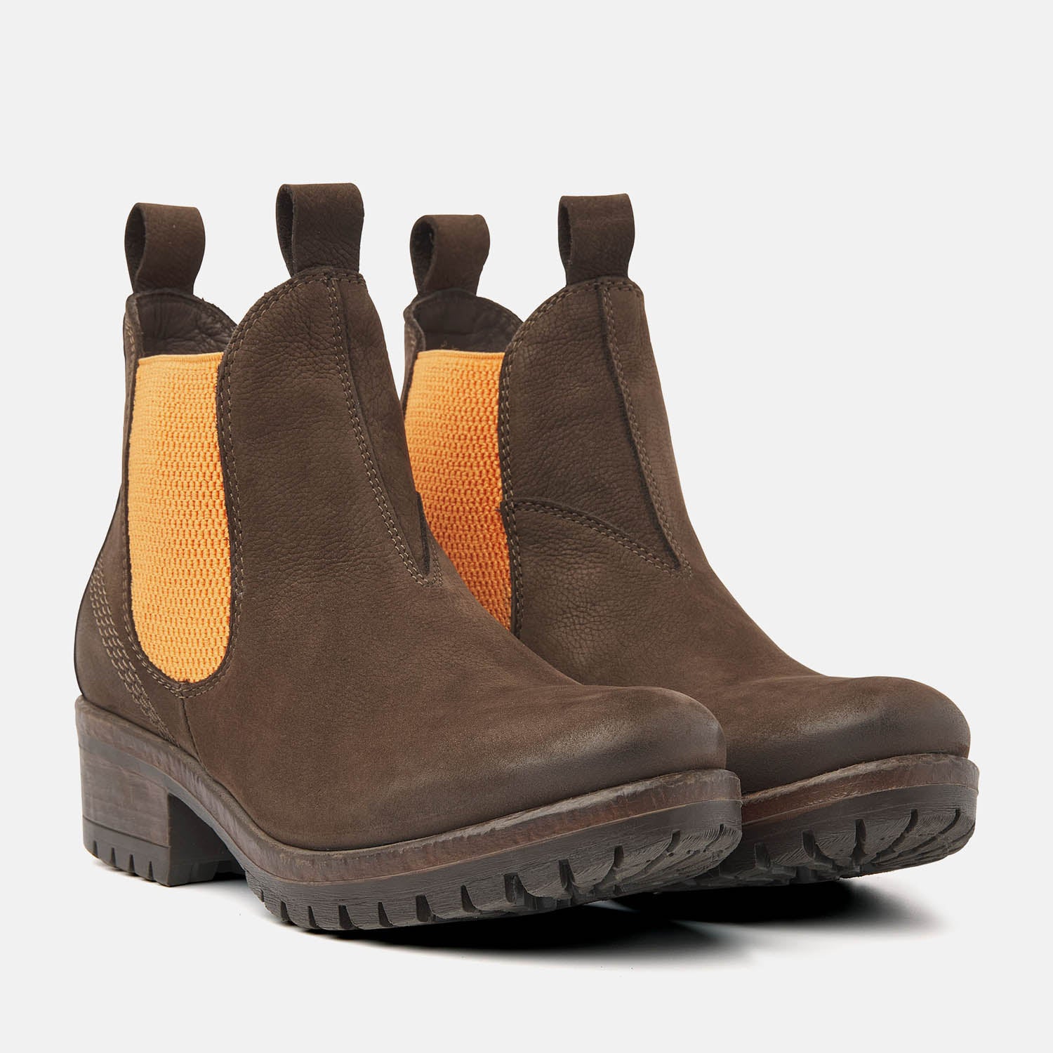 Chelsea Boots Brown-Orange - 68.002 Dames