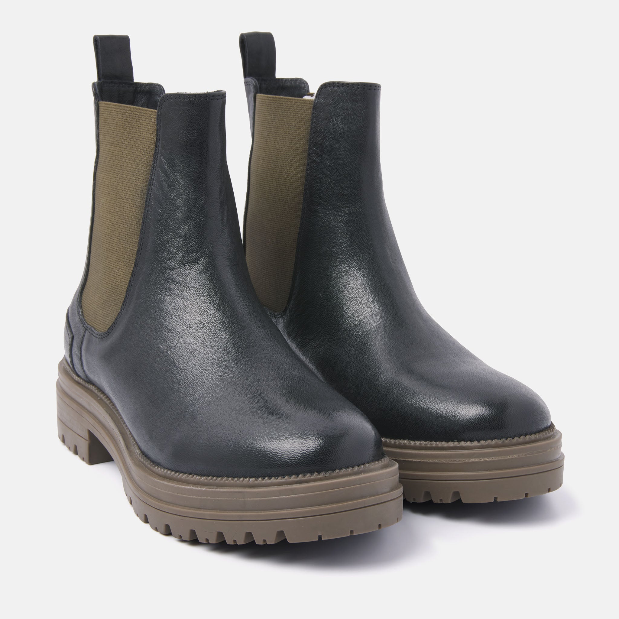 Chelsea Boots Khaki-Black 85.417