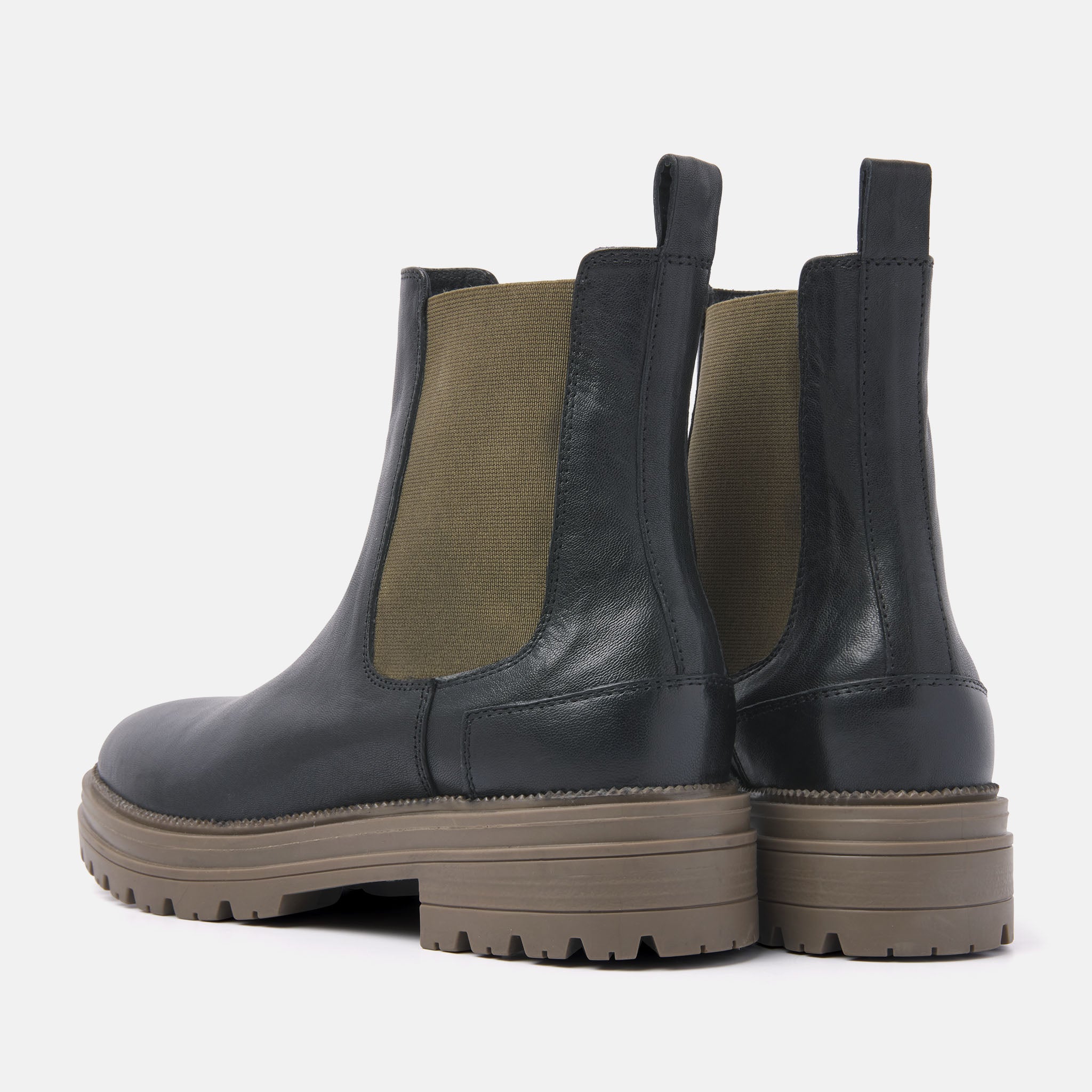 Chelsea Boots Khaki-Black 85.417