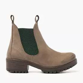 Chelsea Boots Taupe-Green - Damen 68.002