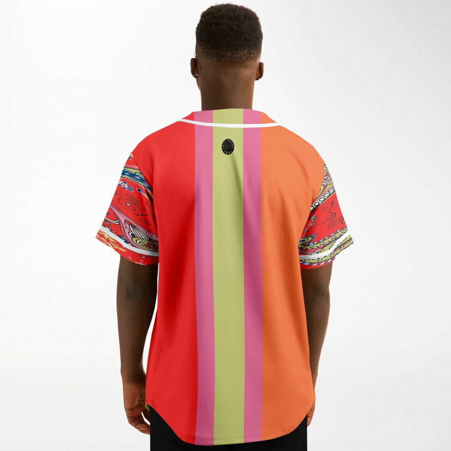 Chili Pepper Colorblock Button Front Jersey