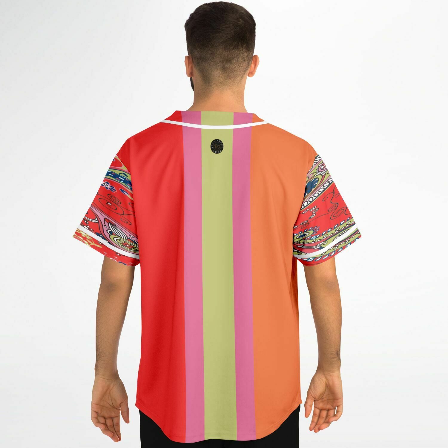 Chili Pepper Colorblock Button Front Jersey