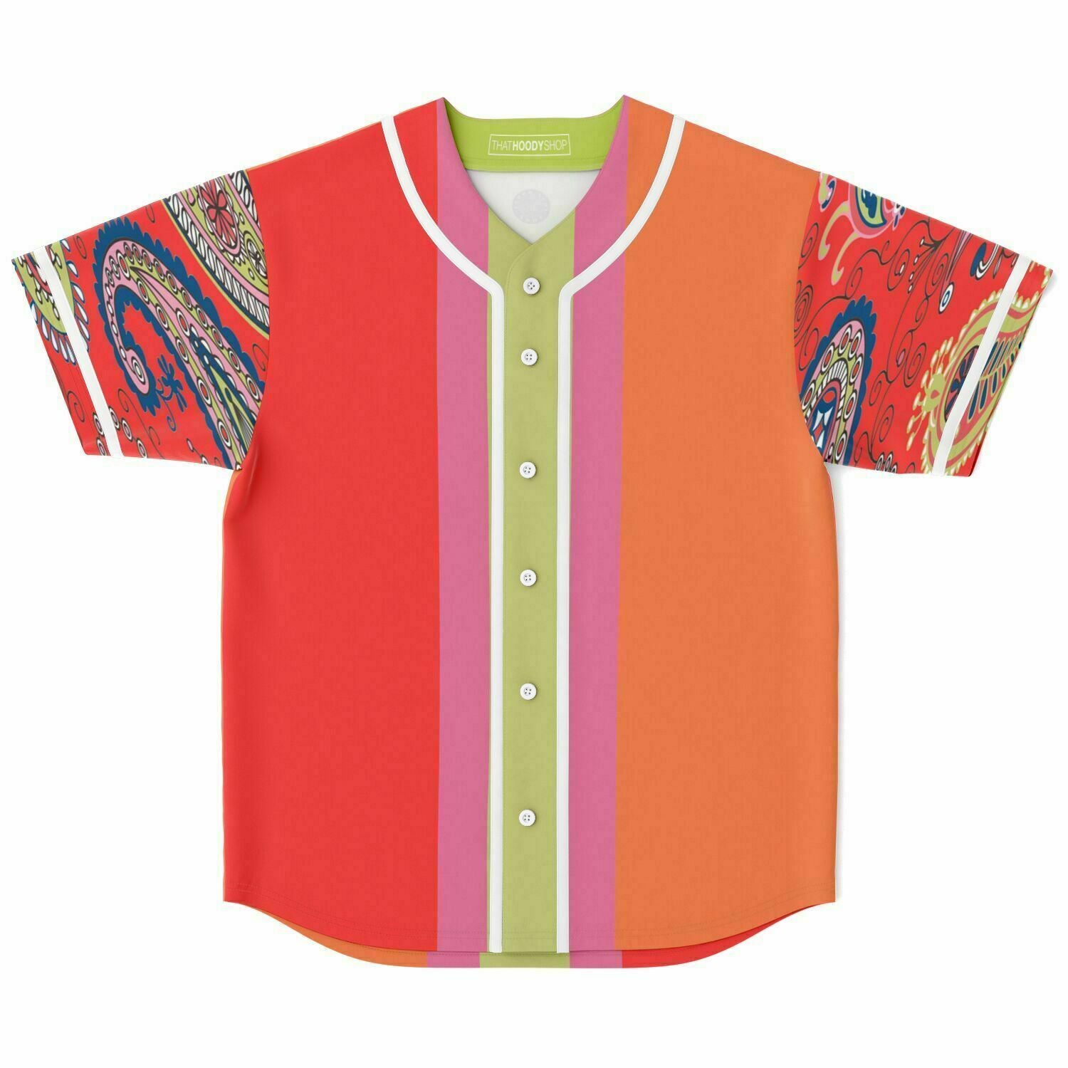 Chili Pepper Colorblock Button Front Jersey