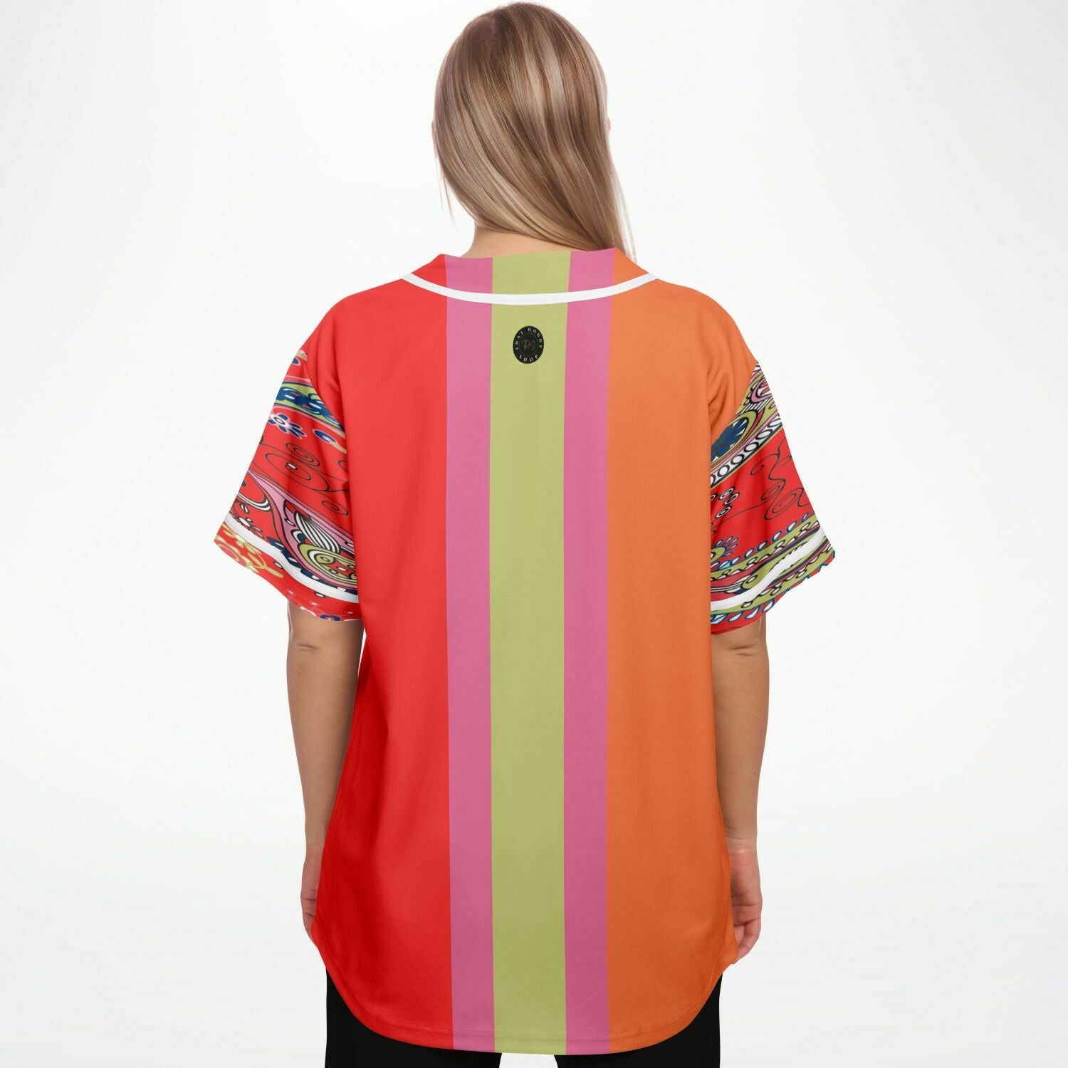 Chili Pepper Colorblock Button Front Jersey