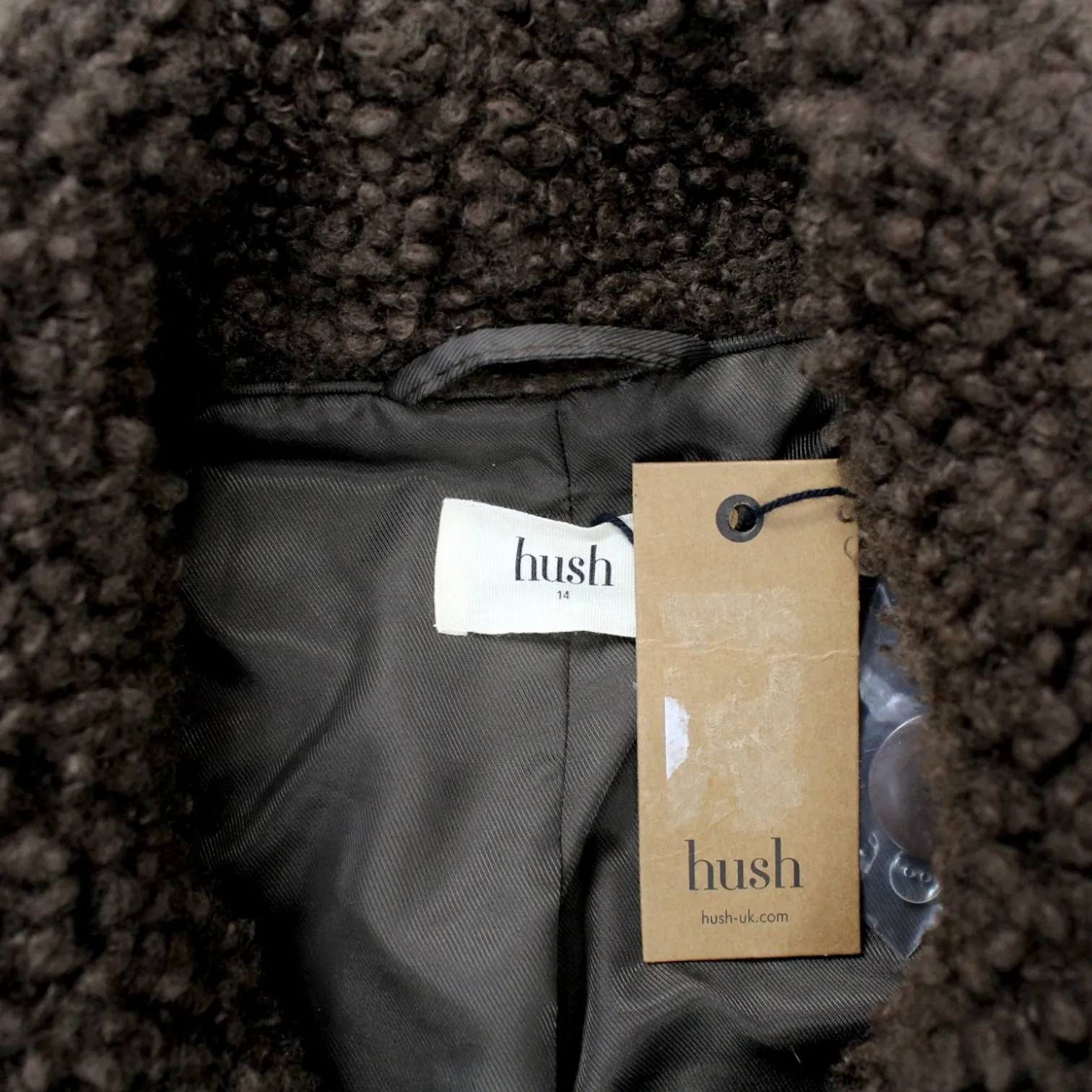 Chocolate Oversized Teddy Coat by Hush